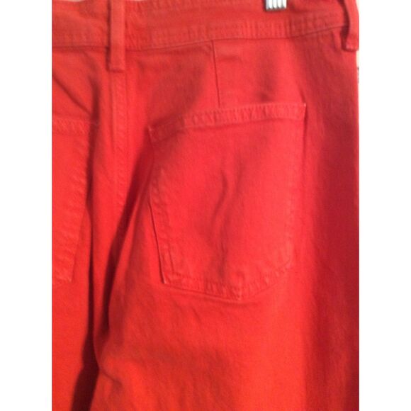 New NWT Sailor Wide Leg Red High Rise Jeans Size 10 Stretch - Picture 8 of 8